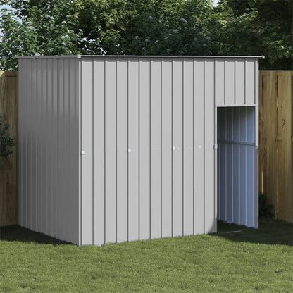 vidaXL Dog House Outdoor Dog Kennel Animal Cage with Roof Galvanized Steel-16
