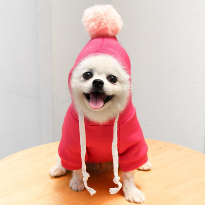 Luxury Green Fleece Dog Hoodie - Stylish Two-Legged Outfit For Autumn And Winter-5