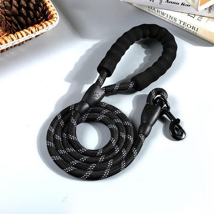 Nightglow Reflective Round Rope Dog Leash-4