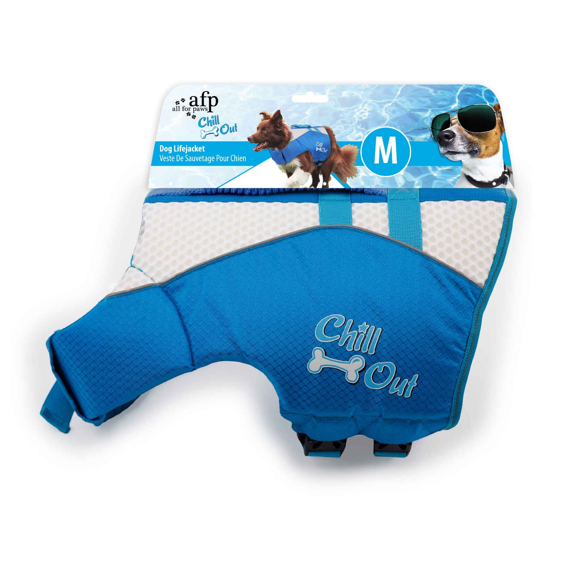Dog Life Jacket - Puppy Swim Float Adjustable Safety Vest - All For Paws-6