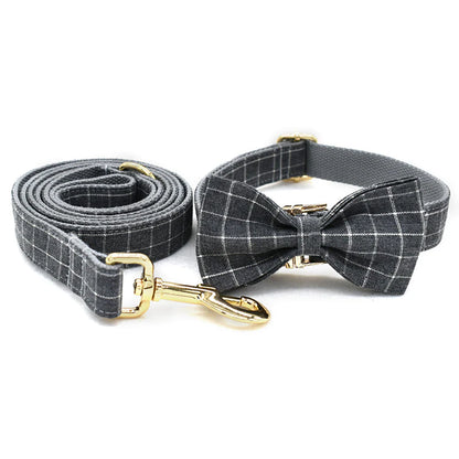Harvey Dog Collar, Dog Collar & Dog Bowtie (Set) – by The Paw Co.-2