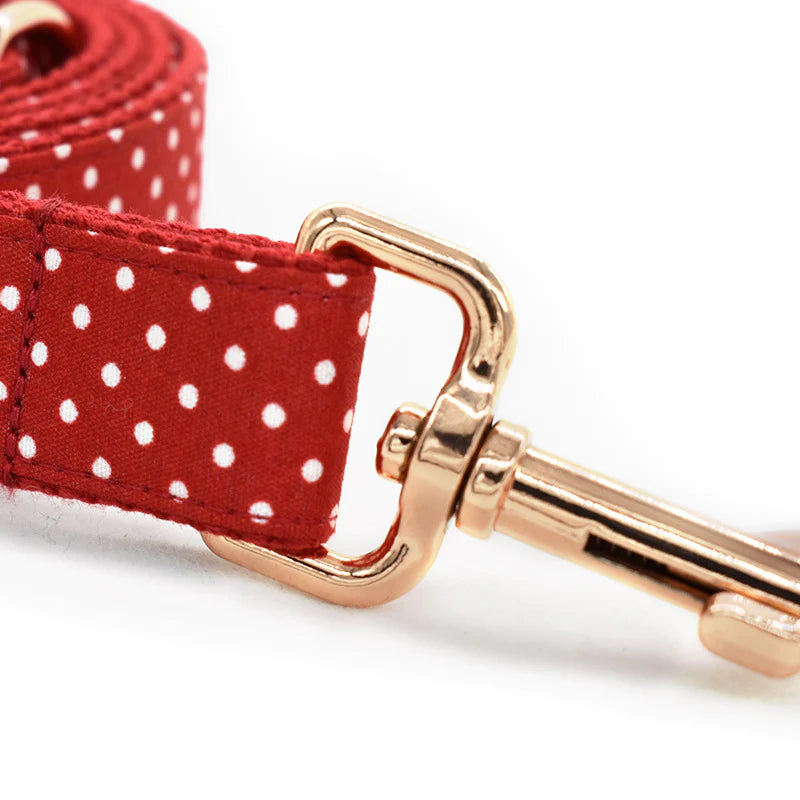 Ruby Dog Collar, Dog Collar & Dog Bowtie (Set) – by The Paw Co.-4