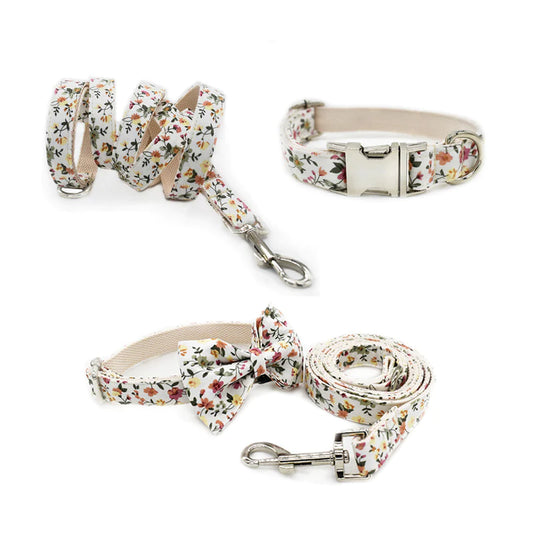 Lulu Dog Collar, Dog Collar & Dog Bowtie (Set) – by The Paw Co.-0