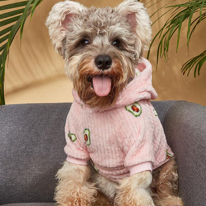Fashionable Pet Avocado Print Hoodie For Cats And Dogs-0