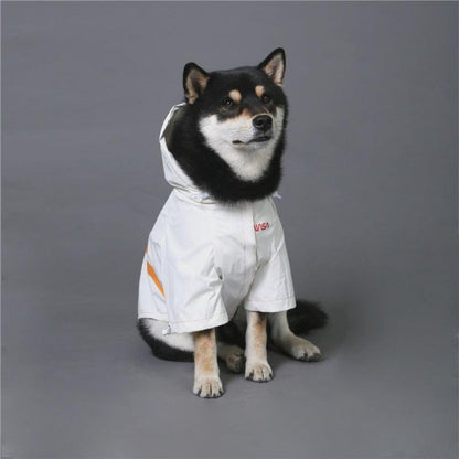 Tidestorm Reflective Space Suit Pet Raincoat-0