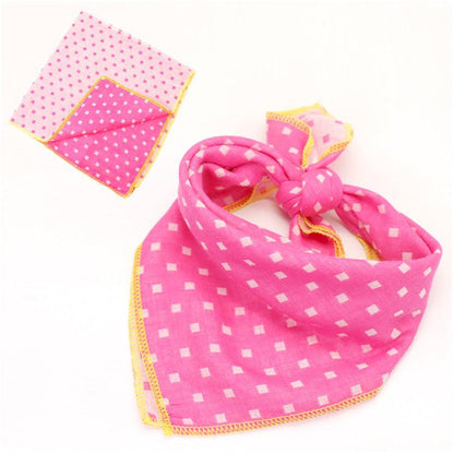 Fashionable Double Sided Cotton Pet Scarf-1