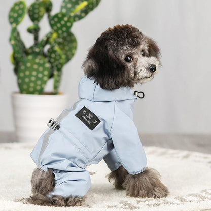 All-Weather Reflective Pet Raincoat-2