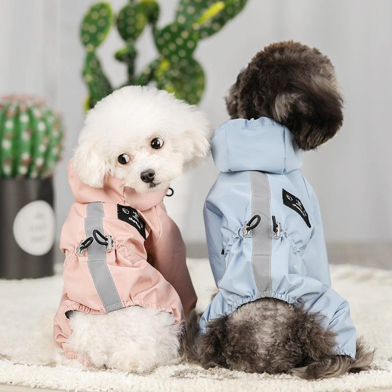 All-Weather Reflective Pet Raincoat-0