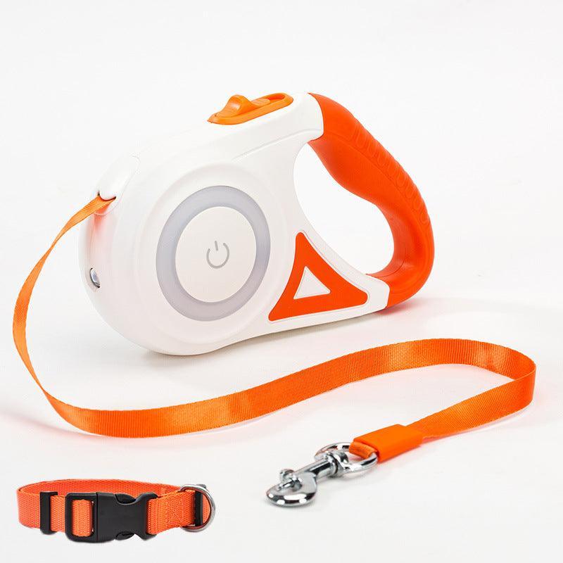 Automatic Pet Dog Cat Traction Rope With Retractable Leash And Collar-3