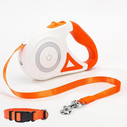 Automatic Pet Dog Cat Traction Rope With Retractable Leash And Collar-3
