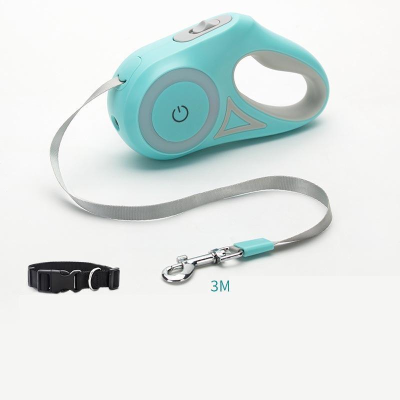 Automatic Pet Dog Cat Traction Rope With Retractable Leash And Collar-5