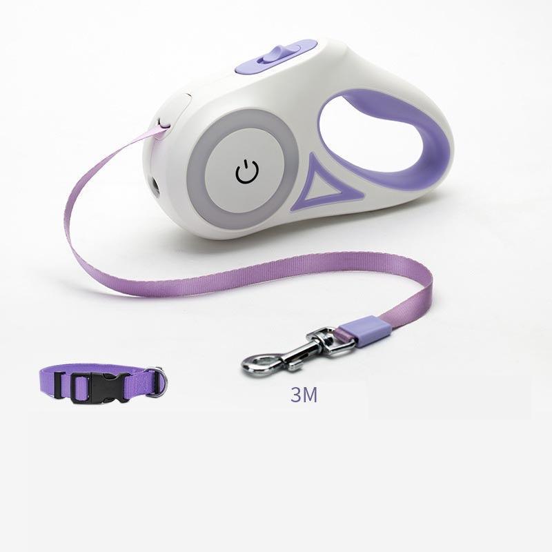 Automatic Pet Dog Cat Traction Rope With Retractable Leash And Collar-4