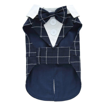 Elegant Canine Attire: Formal Dog Tuxedo Dress-12