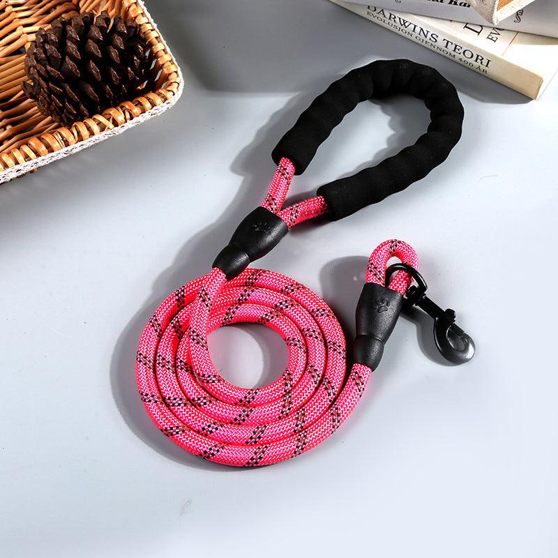 Nightglow Reflective Round Rope Dog Leash-1