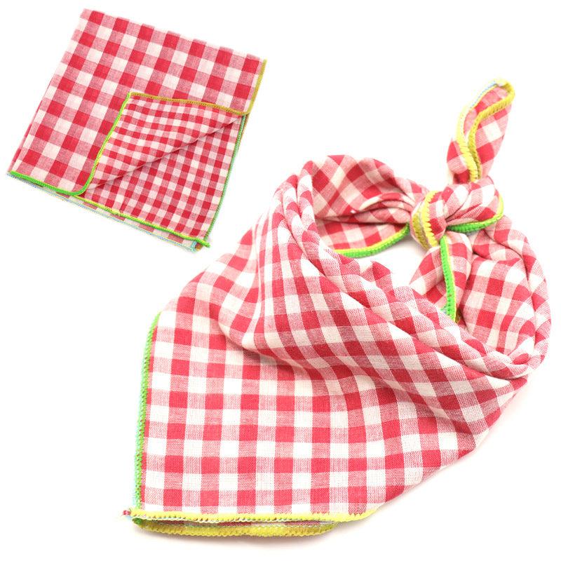 Fashionable Double Sided Cotton Pet Scarf-16