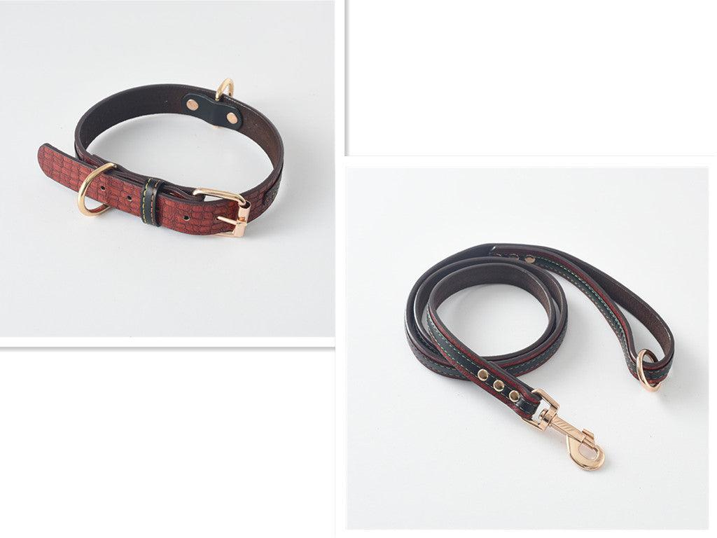 Ultimate Pet Walking Set: Stylish Pu Leash And Collar Combo-12