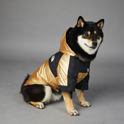 Golden Dog Raincoat - Stylish And Waterproof Pet Jacket-4