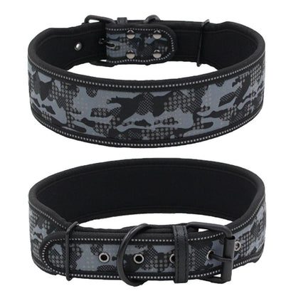 Reflective Camouflage Adventure Dog Collar-4