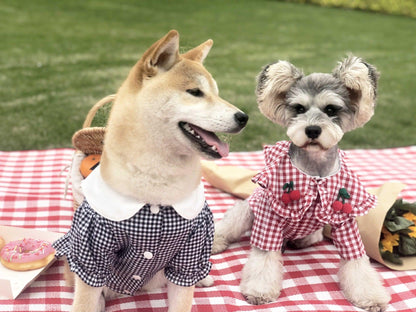 Checkered Summer Dog Shirt: Stylish And Breathable For Small Dogs-4