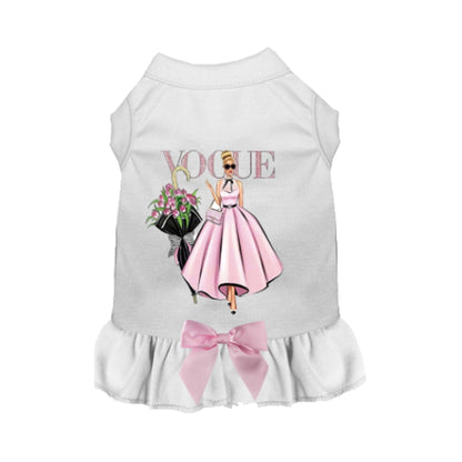 Chic Spring Ruffle Dress for Dogs-0