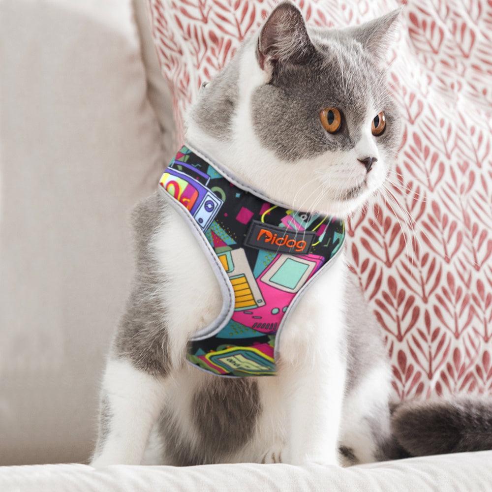 Comfortfit Nylon Dog And Cat Harness Leash Set-1