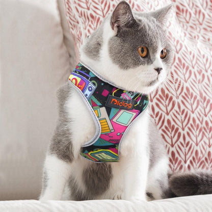 Comfortfit Nylon Dog And Cat Harness Leash Set-1
