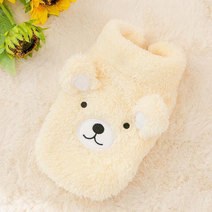 Cozy Bear Fleece Patch Two-Legged Pet Apparel-4