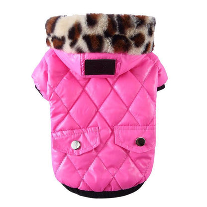 Cozy Canine Couture: Stylish Autumn And Winter Fur Collar Dog Coat-1