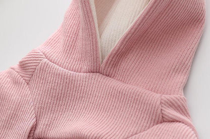 Cozy Canine Knitted Sweater With Bunny Ears-1