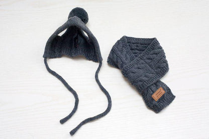 Cozy Canine Winter Ensemble: Dog Hat, Bib, Suit, And Scarf Set-5
