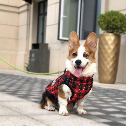 Cozy Canine Winterwear: Waterproof Reflective Tape Dog Jacket-2