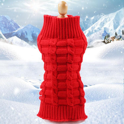 Cozy Cashmere Knit Pet Sweater - Stylish Dog Clothes For Your Furry Friend-3