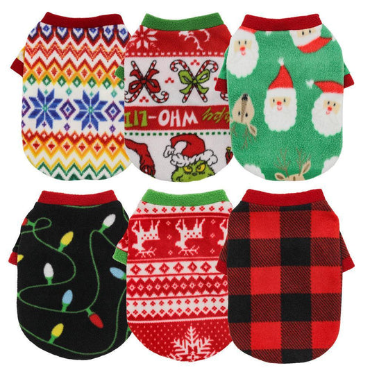 Cozy Christmas Canine Fleece Sweater-0