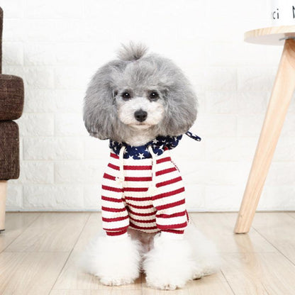 Cozy Knit Two-Legged Cat Costume For Small Dogs-4