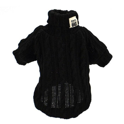 Cozy Knitted Turtleneck Sweater For Pets - Winter Warmth For Dogs And Cats-8