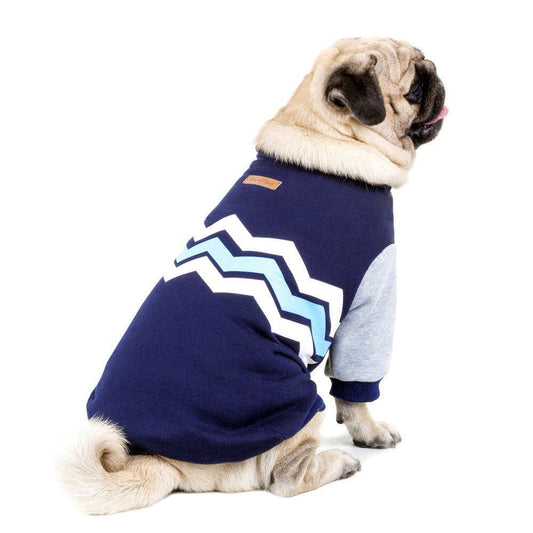 Cozy Striped Hooded Dog Sweater-0