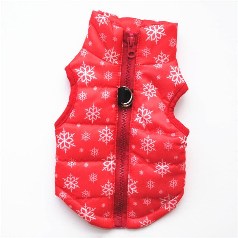 Cozy Striped Pet Jacket With Traction Buckle - Perfect For Autumn And Winter!-7