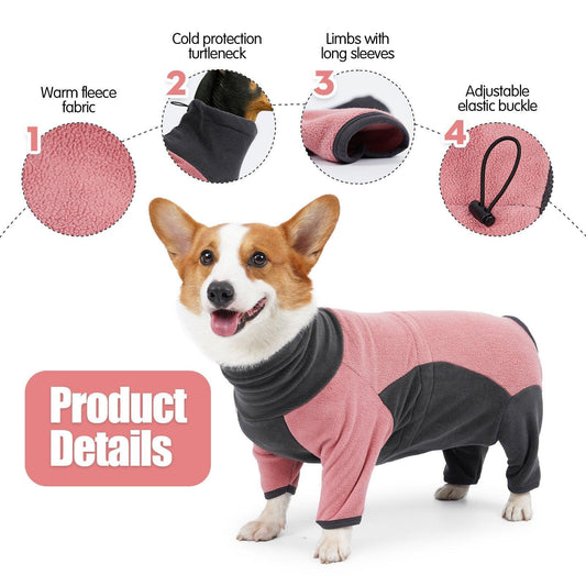 Cozycanine Winter Fleece Dog Coat - Stay Warm And Stylish All Season Long!-0