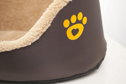 Cozypaws Plush Round Dog Bed - Luxurious Warmth For Your Furry Friend-2
