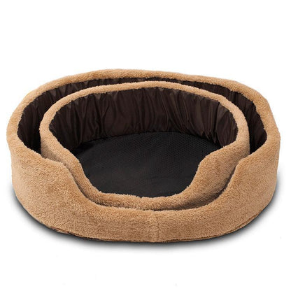 Cozypaws Plush Round Dog Bed - Luxurious Warmth For Your Furry Friend-1