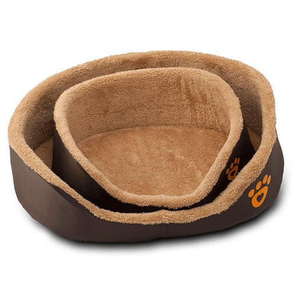 Cozypaws Plush Round Dog Bed - Luxurious Warmth For Your Furry Friend-3