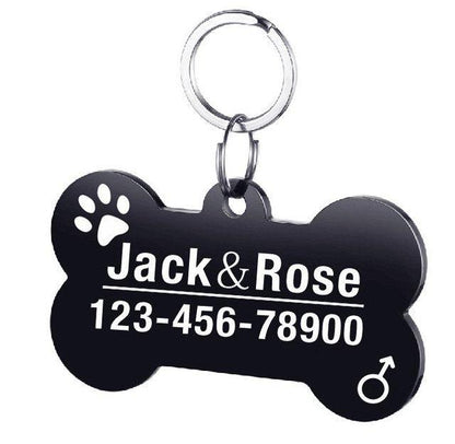 Custom Engraved Stainless Steel Pet Id Tag-12