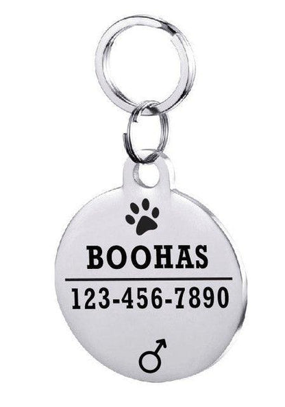 Custom Engraved Stainless Steel Pet Id Tag-8