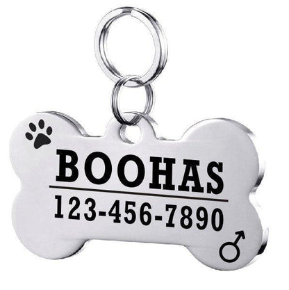 Custom Engraved Stainless Steel Pet Id Tag-16