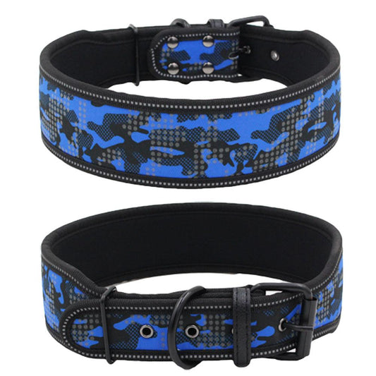Reflective Camouflage Adventure Dog Collar-0