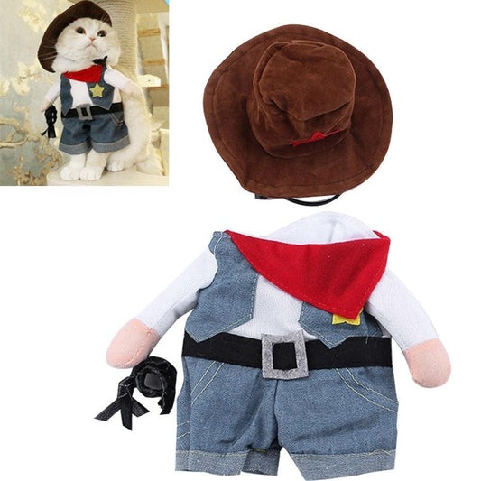 Denim Cowboy Pet Costume-0