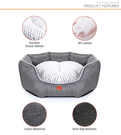 Dog Bed Soft Sleeping Sofa Waterproof Cushion Mat For Puppy Cat Cotton Pillow Pet Supplies-3