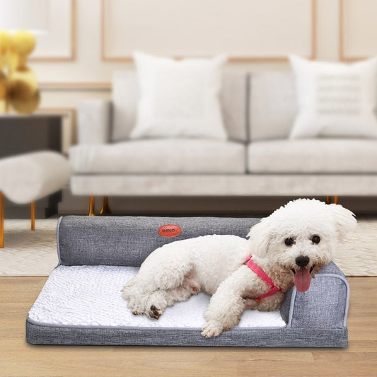 Dog Bed Soft Waterproof Cushion Sofa Cat House Warm Bed Puppy L Type Puppy Sleeping Hondenmand Mat Dog Supplies-0