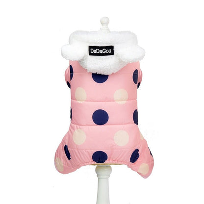 Dog Clothes Winter Pet Padded Vest Thickened Warm Jacket Costume Soft Pet Coat for Small Medium Dogs Cats Pets Outdoor Supplies-4