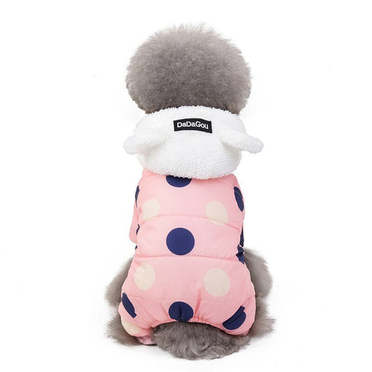 Dog Clothes Winter Pet Padded Vest Thickened Warm Jacket Costume Soft Pet Coat for Small Medium Dogs Cats Pets Outdoor Supplies-0